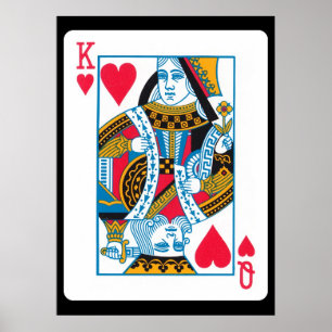 Poster Roi et Reine des Coeurs