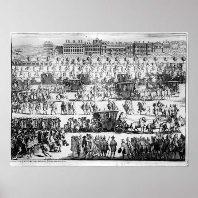 Poster Roi George I procession au Palais Saint-Jacques (Devant)