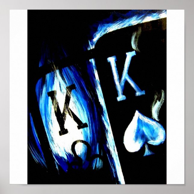 POSTER ROIS COWBOYS DE POCHE DE FLAMME BLEUE D'ART DE (Devant)