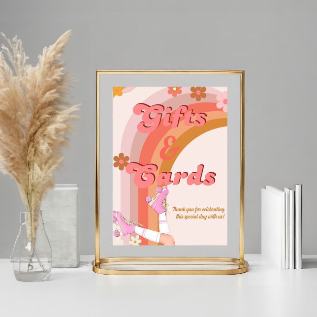 Poster Roll Retro Super Roller Skate cadeaux & signe (Créateur téléchargé)