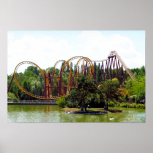 Poster Roller coaster in France