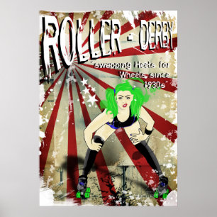 Poster Roller Derby
