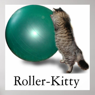 Poster Roller-Kitty