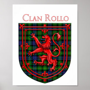 Poster Rollo Tartan Scottish Plaid Lion Rampant