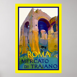 Poster Roma ~ Mercato di Traiano