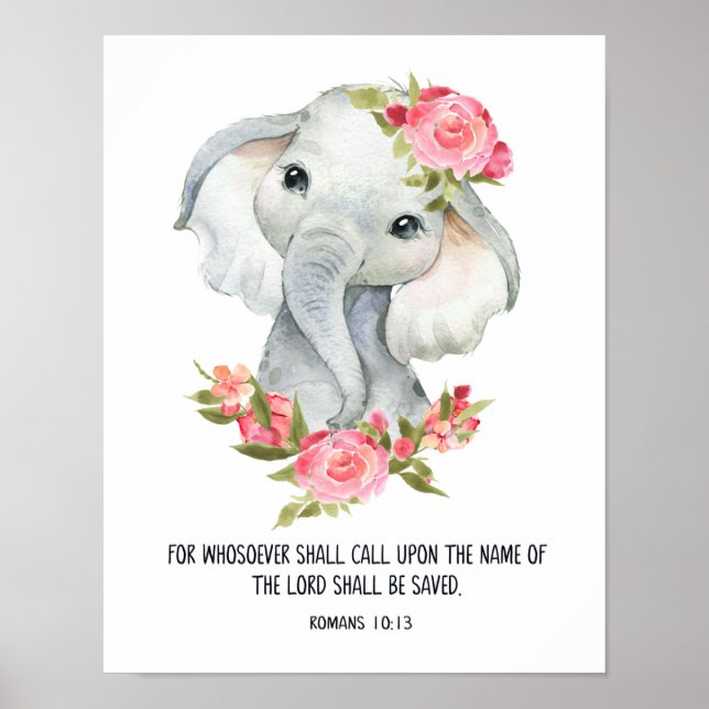Poster Romains 10:13, Sera Sauvé, Nom Du Seigneur, (Devant)