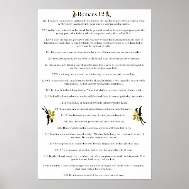 Poster Romains 12 (Devant)