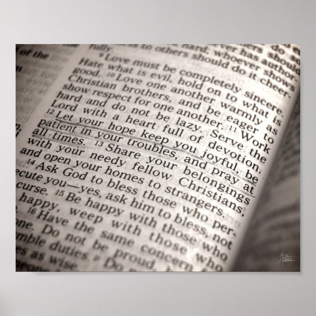 Poster Romains 12:12 [Imprimer] (Devant)