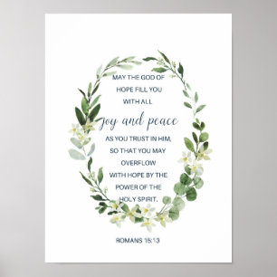 Poster Romains 15:13, Verset de la Bible