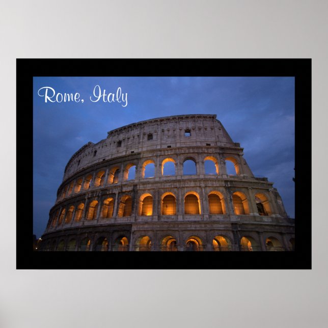 Poster Roman Colosseum at Night (Devant)