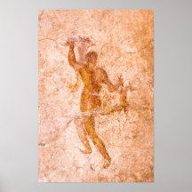 Poster - Roman Fresco, Ancient Pompeii, Italy
