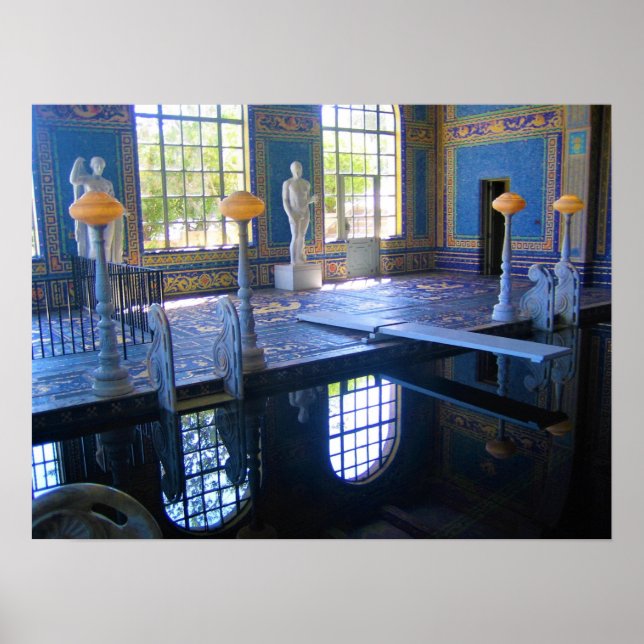 Poster Roman Pool at Hearst Castle, Californie (Devant)