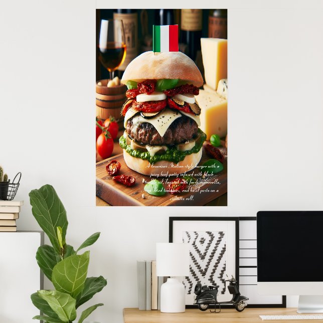 Poster Roman Rhapsody Burger Sensation 24x36 (Bureau à domicile)