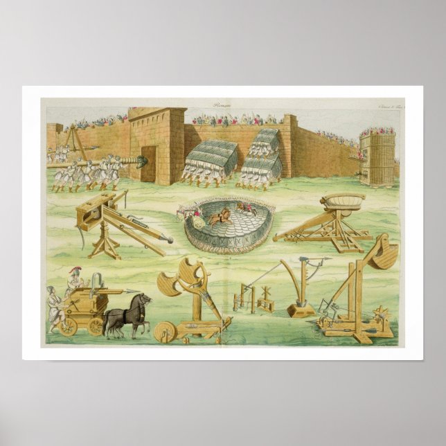 Poster Roman Soldiers Vaineging a Town, plate 23B, class (Devant)