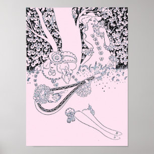 POSTER ROMANCE DE LA SAINT-VALENTIN, AMOUREUX ROMANTIQUES