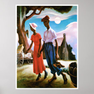 Poster Romance par Thomas Hart Benton