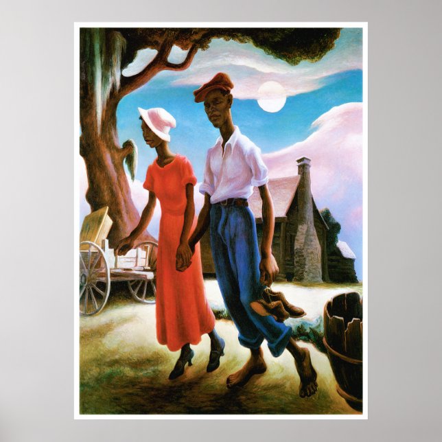 Poster Romance par Thomas Hart Benton (Devant)