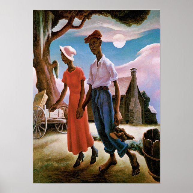 Poster Romance, Thomas Hart Benton (Devant)