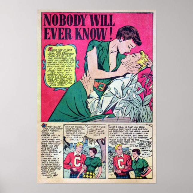 Poster Romance vintage (Devant)