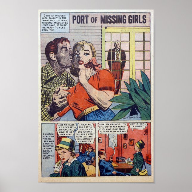 Poster Romance vintage (Devant)