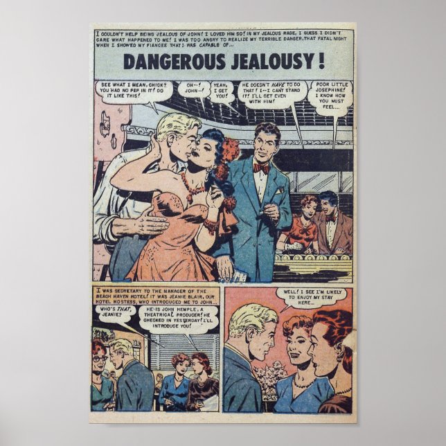Poster Romance vintage (Devant)