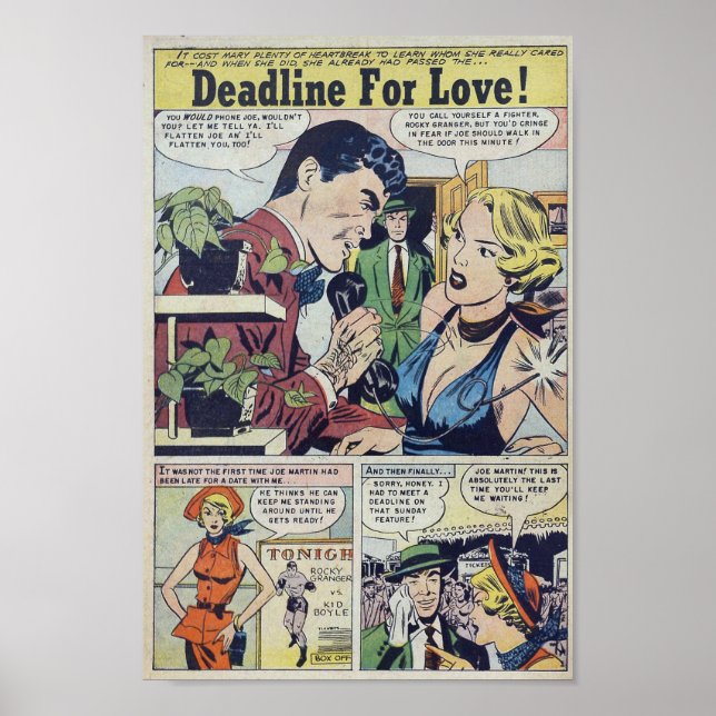 Poster Romance vintage (Devant)