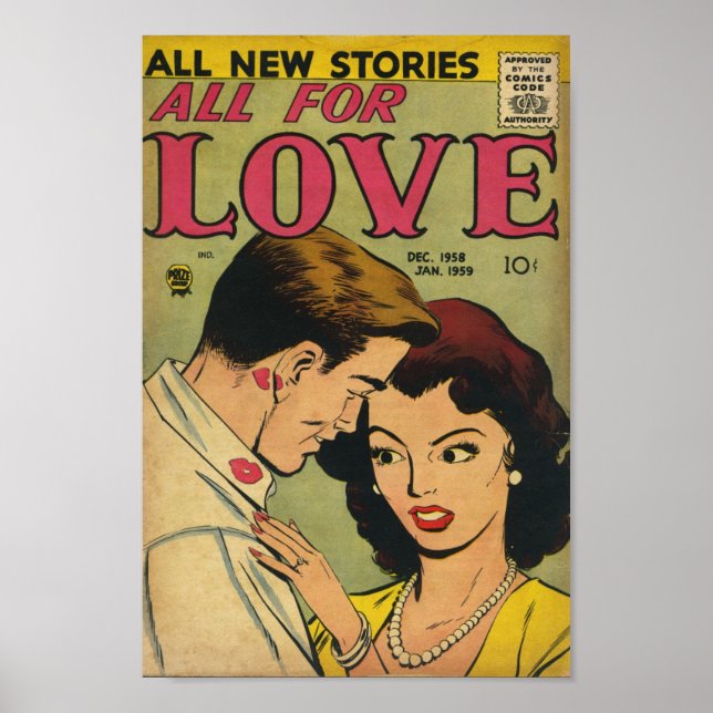 Poster Romance vintage (Devant)