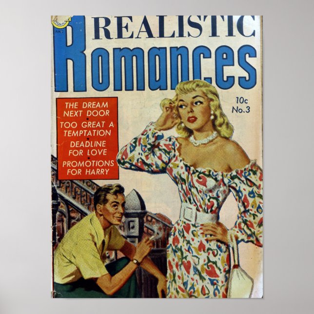 Poster Romance vintage (Devant)