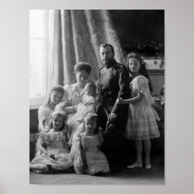 Poster Romanov Family Portrait - Vers 1904 (Devant)