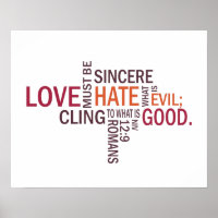 Romans 12:9 Métro "Sincere Love" Art