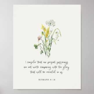 Poster Romans 8:18 Bible Verse