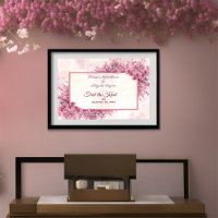Romantic rose cerisier Blossom Tied le noeud Poste