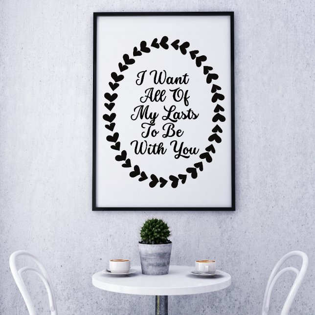 Poster Romantique Amour Coeur Poème Citations Typographie (Créateur téléchargé)