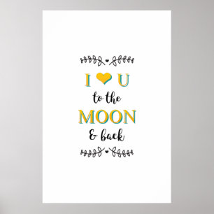 Poster romantique avec une citation d'amour