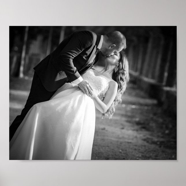 Poster romantique du jour de mariage (Devant)