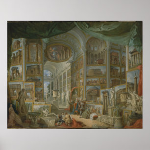 Poster Rome antique par Giovanni Paolo Panini Imprimer
