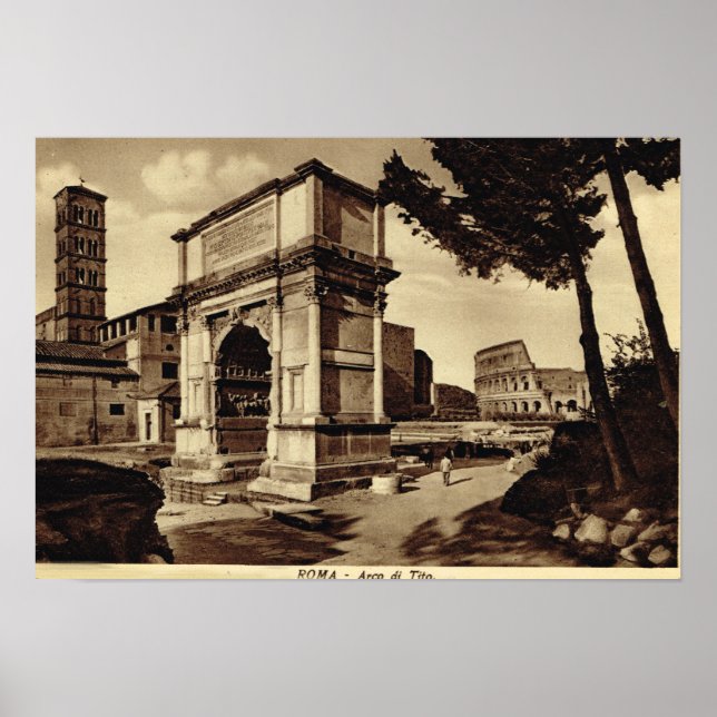 Poster Rome, Arc de Titus (Devant)
