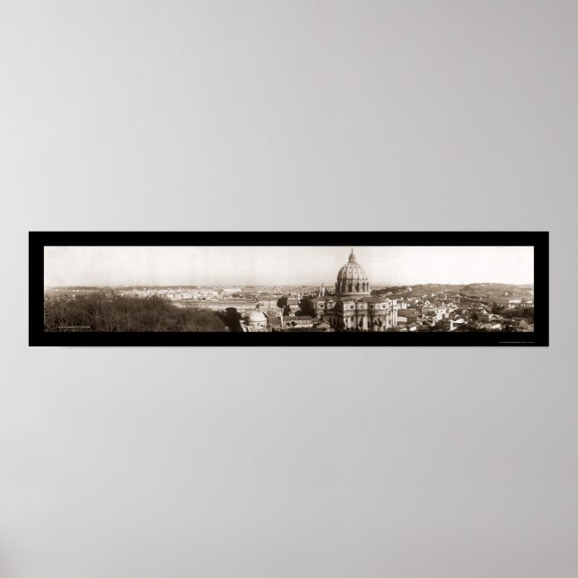Poster Rome du Vatican Photo 1909 (Devant)