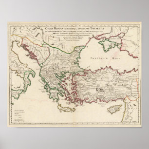 Poster Rome, Grèce, Turquie