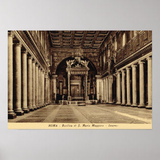Poster Rome, Inside S. maria Maggiore