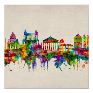 Poster Rome Italy