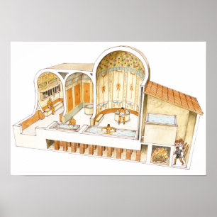 Poster Rome. Salle De Bains Privative