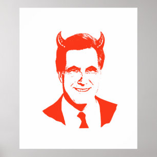 Poster Romney est le diable