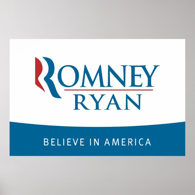 Poster Romney Ryan croit en l'affiche américaine (Devant)