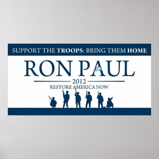 Poster Ron Paul pour l'affiche de la campagne présidentie