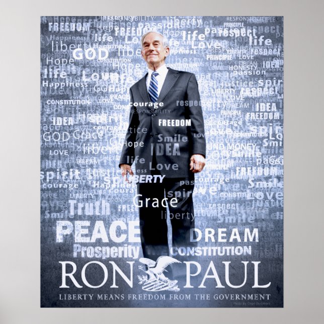 Poster Ron Paul pour toujours (Devant)