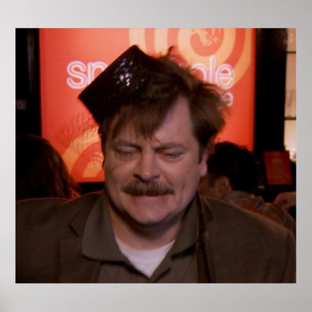Poster Ron Swanson danse (Devant)