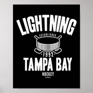 Poster Rondelle de hockey Tampa Bay Lightning Bleue Offic