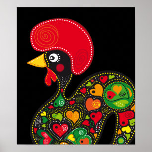Poster Rooster of Barcelos Nr02 - Galo de Barcelos