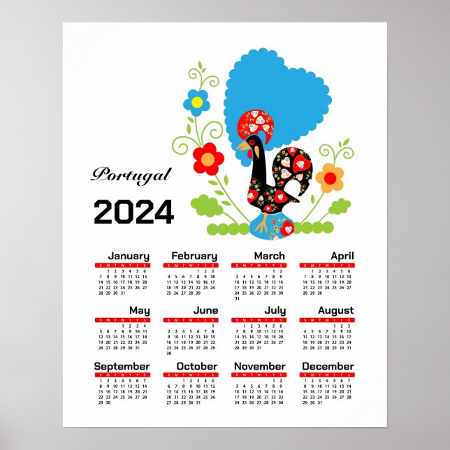 Poster Rooster portugais (Devant)